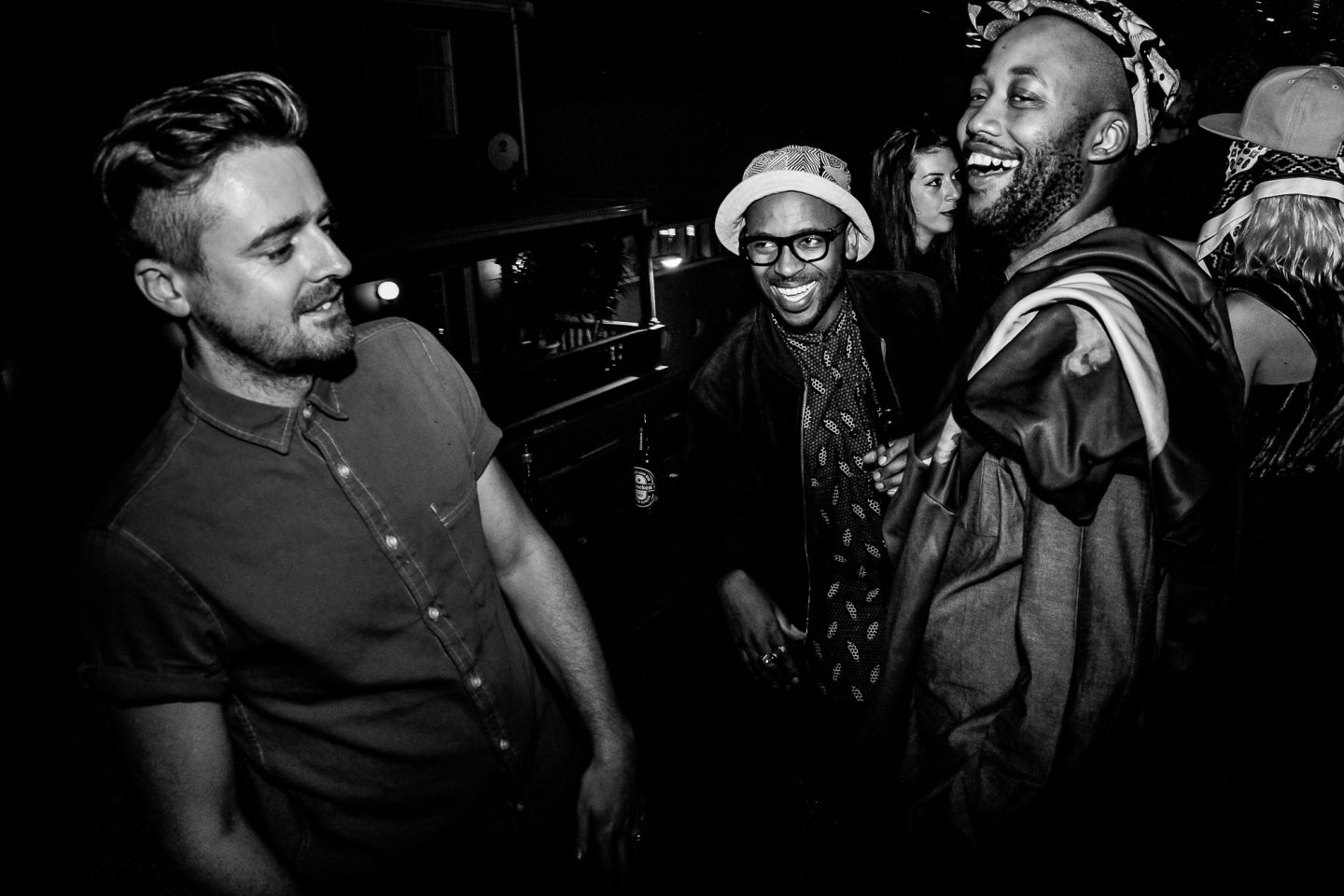 Sibot with Spoek Mathambo and Lebogang Rasethaba.
